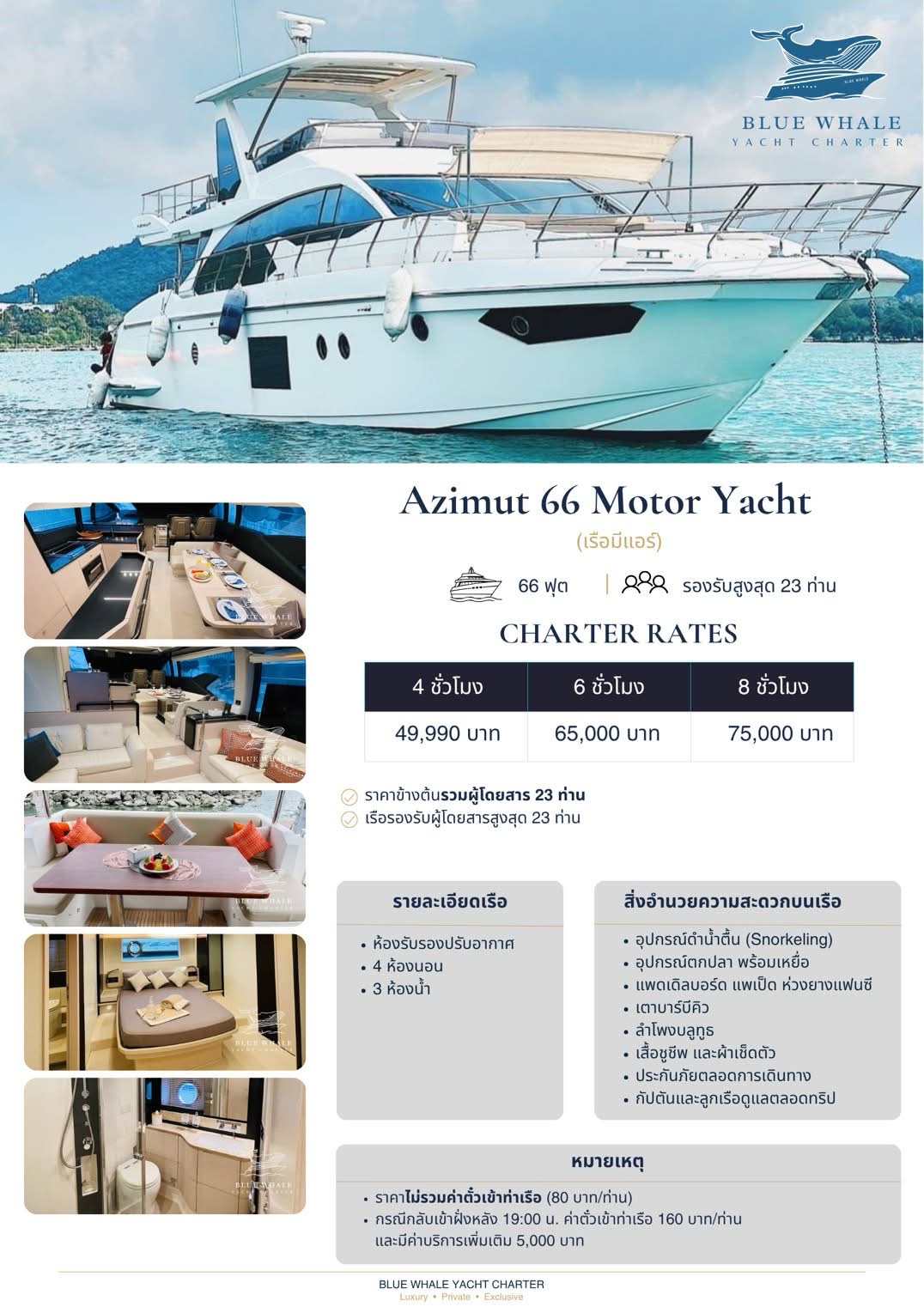 Azimut 66 Motor Yacht exterior, supplied business poster
